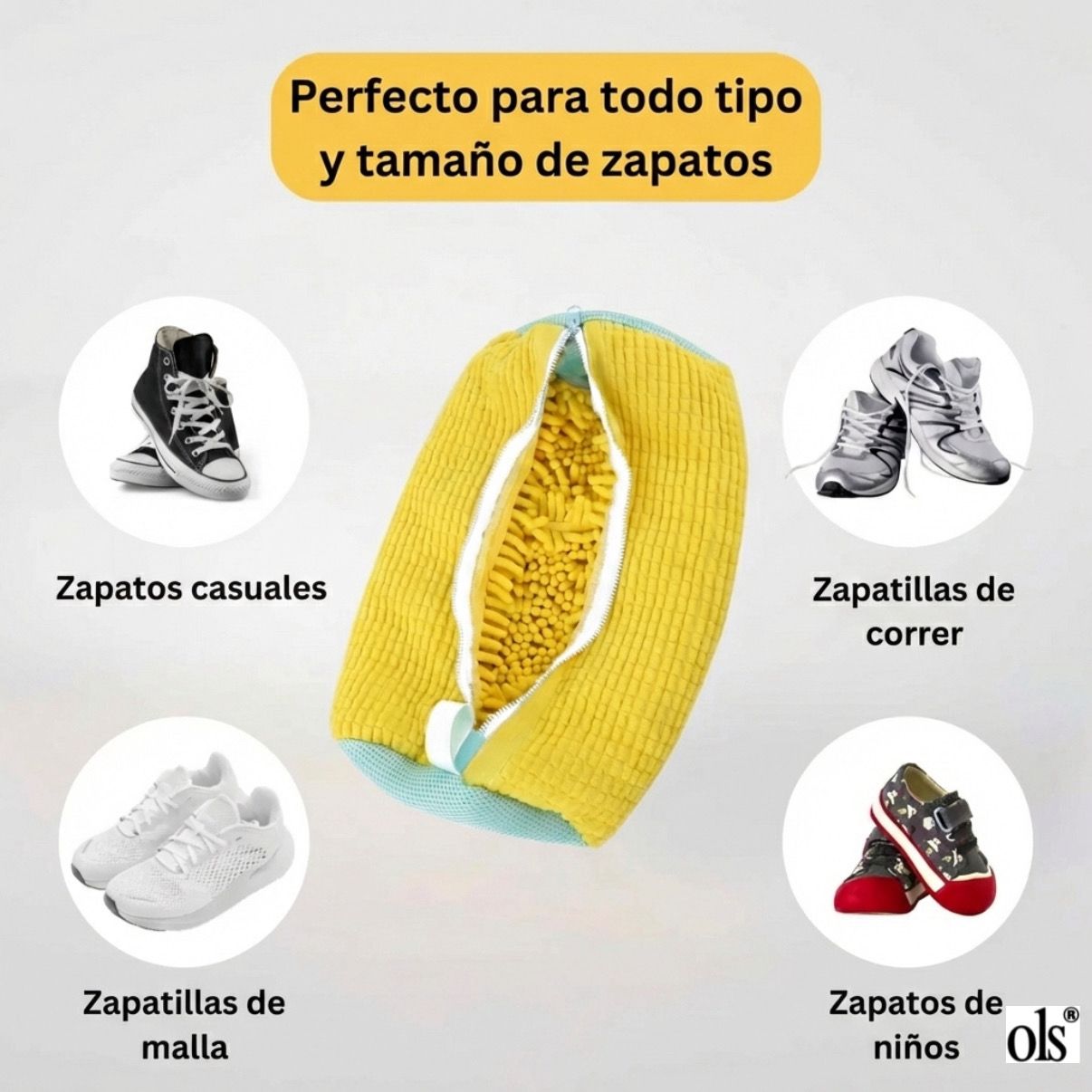 AMOLS® Bolsa de Lavado para Zapatillas