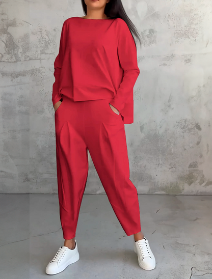 Sarah: ¡un conjunto femenino de dos piezas para la temporada de otoño!