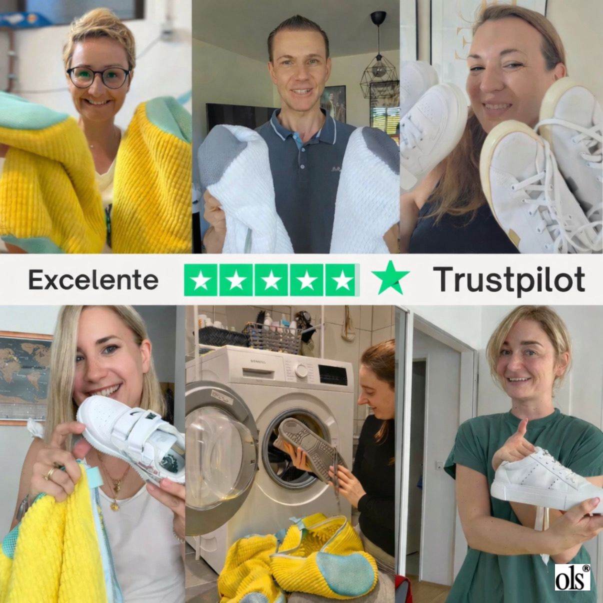 AMOLS® Bolsa de Lavado para Zapatillas